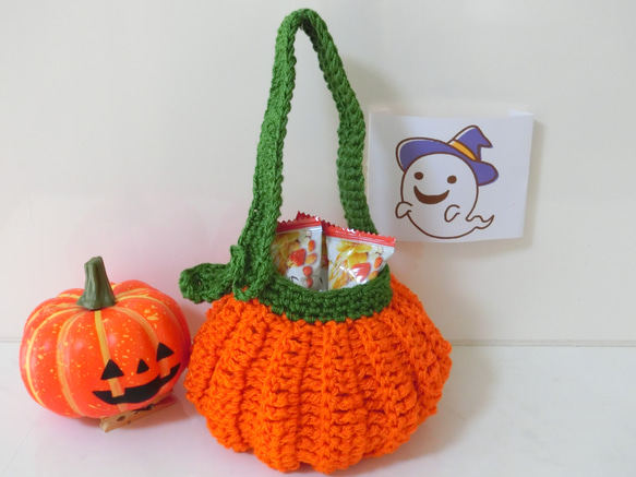 No.173 薄葉紙 ハロウィン 黒地×オレンジかぼちゃおばけ 25枚(660