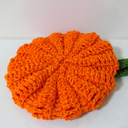 ハロウィンかぼちゃミニバッグ　オレンジ色濃色 8枚目の画像
