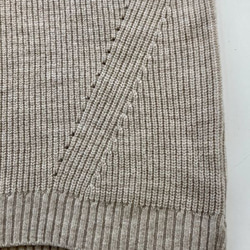 エアリースパン(メリノウール100％）ふわっと！片畦ニットベスト　【ベージュ杢】 11枚目の画像