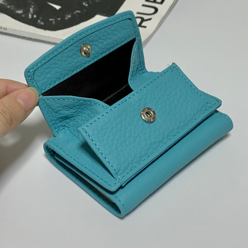 エムピウ ブルーレザー三つ折り財布 エムピウ ブルーレザー三つ折り財布 エムピウ ブルーレザー三つ折り