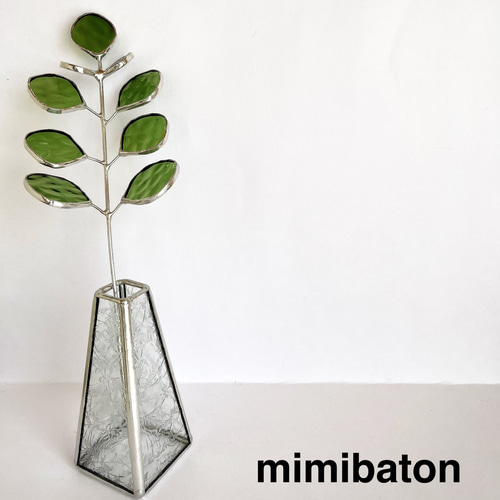 new】mimibaton＊ステンドグラスフラワー＊ アートフラワー
