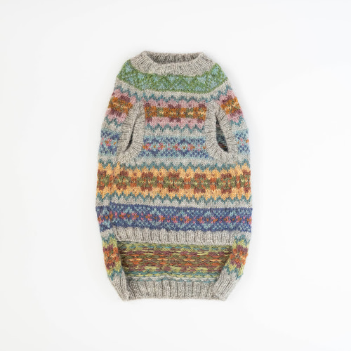 犬服 ニット セーター 手編みオーダー ウール100%