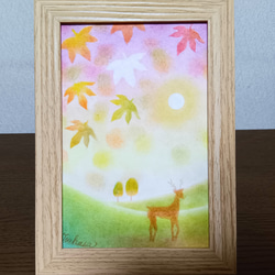 パステル画 ポットのアート 真夏のひまわり〜 ひまわりの絵 元気のでる絵 可愛い 向日葵