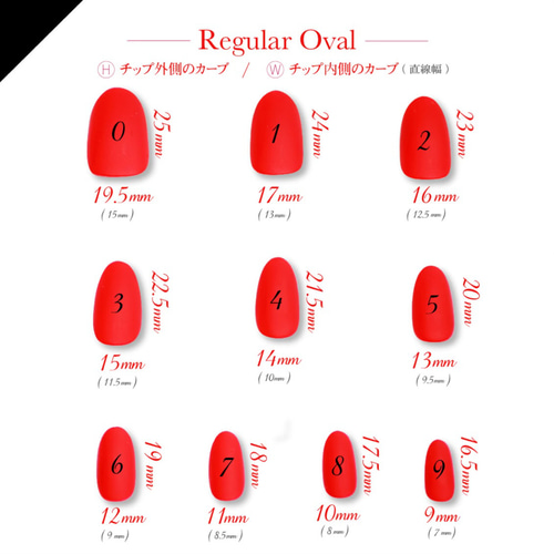 サイズ確認用ネイルチップ】 ネイルチップ（つけ爪） TSUKI Nail 通販