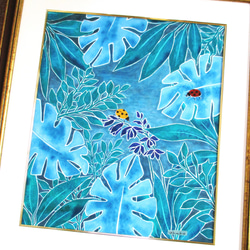 shokoのアクリル画　原画「カサブランカ」自作の絵　オリジナル作品　１点物 h-562-4.jpg