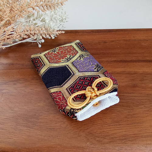 お守り袋 金欄 亀甲文 セット売りもあります その他ケース 心´s(只今