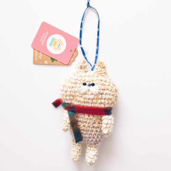 聖誕裝飾品貓 amigurumi off whitey 第7張的照片