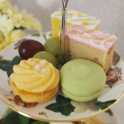 ポーセラーツ１点物！アフタヌーンティーセット ポーセラーツアフタヌーンティーセット ☆アフタヌーンティー