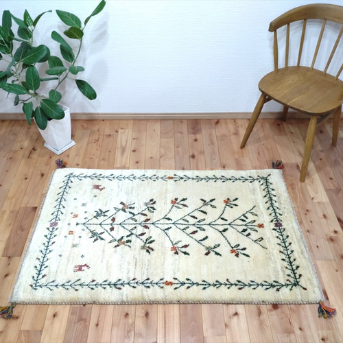 ペルシャ絨毯 タブリーズ 高品質 74x50cm 手織り絨毯 カーペット・絨毯