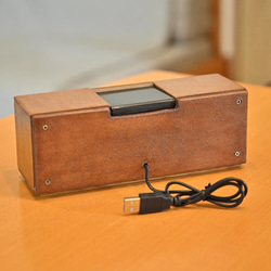 ミニチュア　ステレオ　小型スマホ用スピーカー　アンプ内蔵　USB給電　Bluetooth接続 10枚目の画像