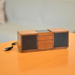 ミニチュア　ステレオ　小型スマホ用スピーカー　アンプ内蔵　USB給電　Bluetooth接続 9枚目の画像