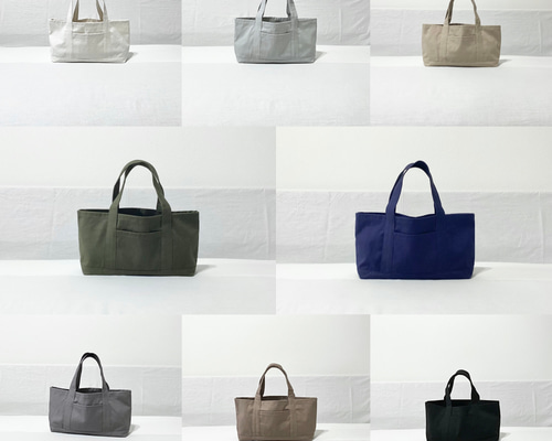 8号帆布♡ベーシック横長♡トートバッグ♡黒×シェルピンク♪ ☆ハンドメイド c2f789d1f955d4d8cee3d9bc858d3d