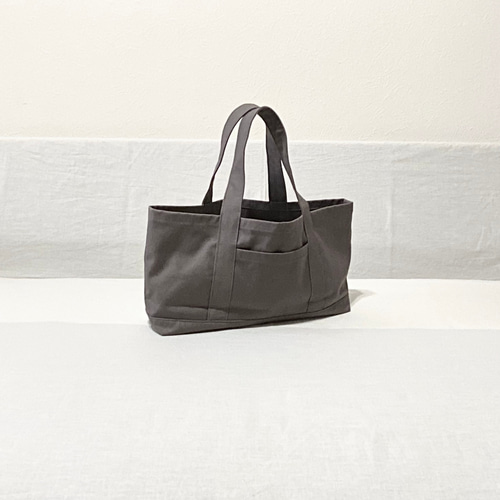 【帆布  トートバッグ   グレー】 倉敷帆布 | 大容量ビッグトートバッグ XXL ファスナー付 6号帆布 [岡山