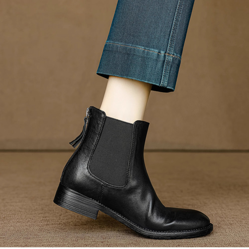 本革 ハイカット チェルシーブーツ サイドゴアブーツ ワークブーツ 靴