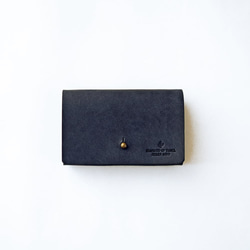 名片夾兩用卡片套[海軍藍]品牌男士女士推薦信用卡Suica 第1張的照片