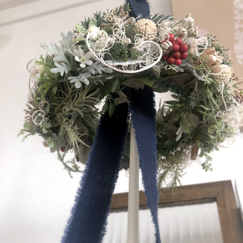 クリスマスミニフライングリース/アーティフィシャルフラワーギフト