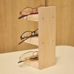 メガネスタンド　無塗装　眼鏡　サングラス　ディスプレイ　ホルダー　収納　手作り 3枚目の画像