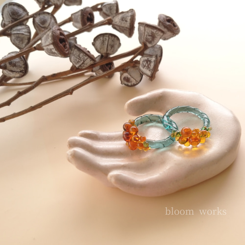 『momoria』 Flower KARNA リングハンドメイド指輪 64a3ddd882a9cc836f9e70186e9810