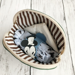 小さなシェル型クリームソーダ&プリン！ポーチ【セルリアンブルー】 9枚目の画像