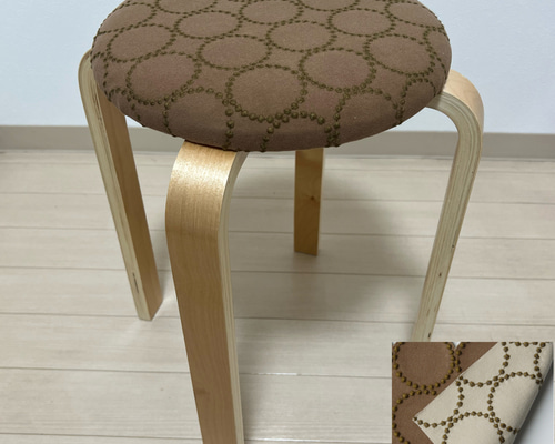 ミナペルホネン dop タンバリン 丸 スツール 【キャメル】 椅子