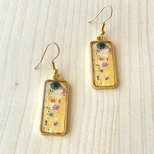 世界の名画アクセサリー】クリムトのアンティーク調ピアス