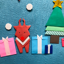 折り紙　クリスマス　サンタクロース　壁面飾り 3枚目の画像