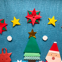 折り紙　クリスマス　サンタクロース　壁面飾り 4枚目の画像
