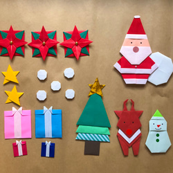 折り紙　クリスマス　サンタクロース　壁面飾り 5枚目の画像