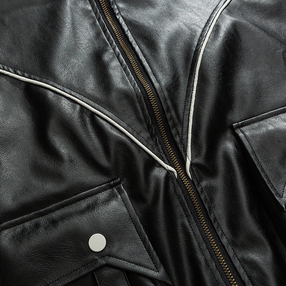 秋冬新品 ブラック ワークレザージャケット トップコート バイカー メンズ 無地 レトロ アウトドアアウターコート 