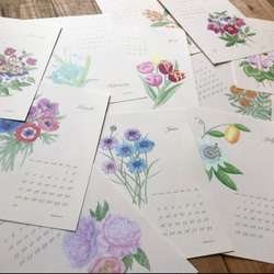 2024  Botanical Calendar フラワーブーケ 1枚目の画像