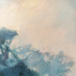 【雲破日の出】油絵　ジークレー・オリジナル版画　P3サイズ〜 4枚目の画像