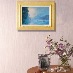 【雲破日の出】油絵　ジークレー・オリジナル版画　P3サイズ〜 8枚目の画像