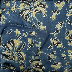 50cm単位　インド天然染めブロックプリント　アジュラクプリント　木版更紗　コットン　AJ110 7枚目の画像