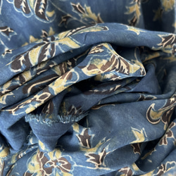 50cm単位　インド天然染めブロックプリント　アジュラクプリント　木版更紗　コットン　AJ110 5枚目の画像