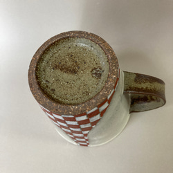 彩泥色絵マグカップ(市松) 4枚目の画像