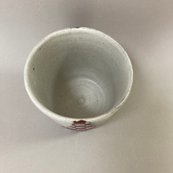 彩泥色絵フリーカップ(市松）　　　　　　　　　　　　　　　　　 3枚目の画像