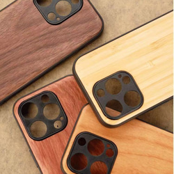 iPhone15/pro携帯ケース手作り磁気吸引男女木製iPhone 14/13落下防止原木色携帯ケースiphoneX 3枚目の画像