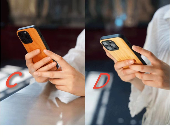 iPhone15/pro携帯ケース手作り磁気吸引男女木製iPhone 14/13落下防止原木色携帯ケースiphoneX 6枚目の画像