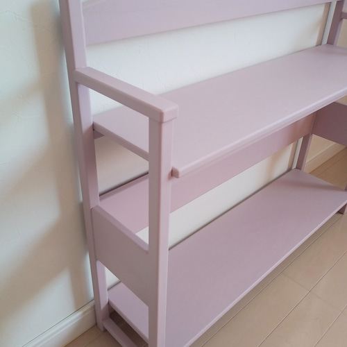 受注製作】[W75cm] 全7色 飾り棚 ぬいぐるみ用 2段ベンチ 棚