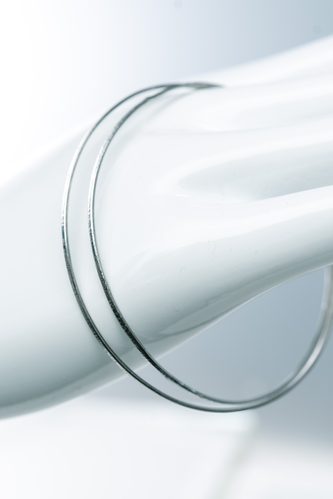 ≪オーダー専用»「doublable」ダブラブル　チタンバングル 極細ダブルチタンバングル手首が細く見える