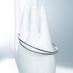 ≪オーダー専用»「doublable」ダブラブル　チタンバングル 極細ダブルチタンバングル手首が細く見える 7枚目の画像