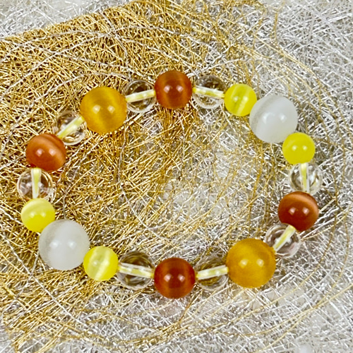 好きに シンセニックキャッツアイブレスレット ブレスレット りりー アクセサリー