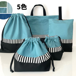 ハンプ地仕様】スワンのレッスンバッグ3点セット ゆめかわ ミント 白鳥