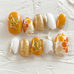 和装ネイル ＊成人式ネイル ブライダル ウェディング 振袖 着物 ネイル