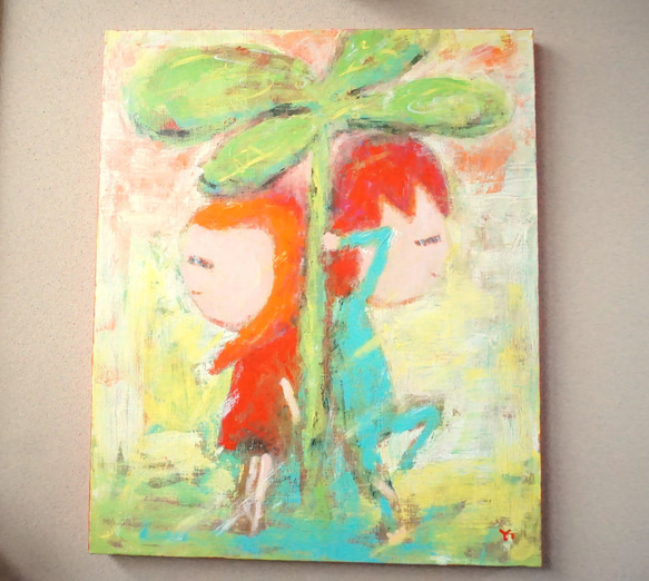 Hello Goodbye】＃原画＃ヒーリングアート＃キャンバス＃癒し