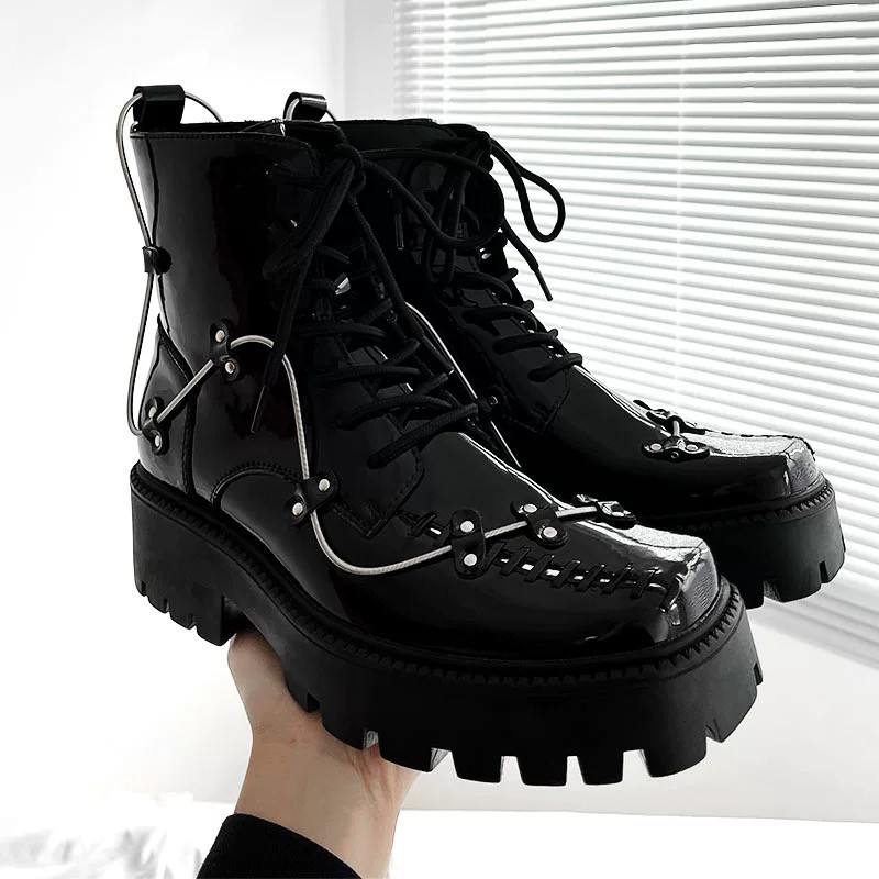 【美品】RUCO LINE 本革 厚底ブーツ BLACK 〈定価¥44,000〉 ルコラインのおすすめ人気商品一覧 通販 - Yahoo!ショッピング