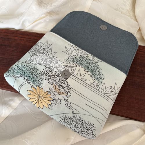 三味線バチ入れ ポーチ 着物生地】 ポーチ Ru 通販 16699799｜Creema