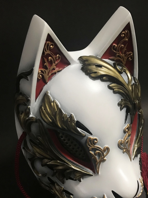 狐狸面具哥德版（白色） 第8張的照片