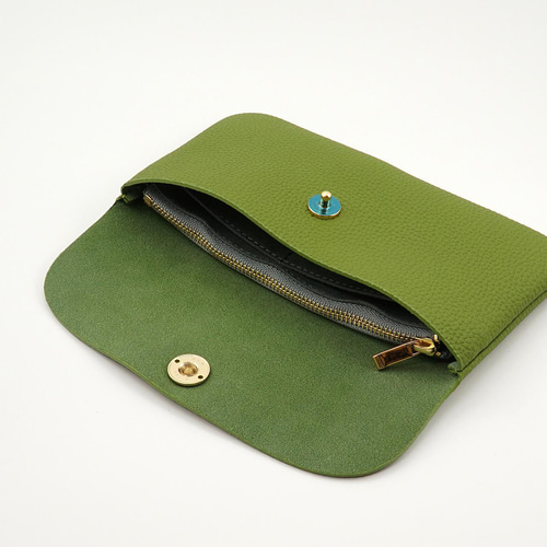 高級牛革ドイツシュリンク 可愛い かぶせ型 本革 レディース 長