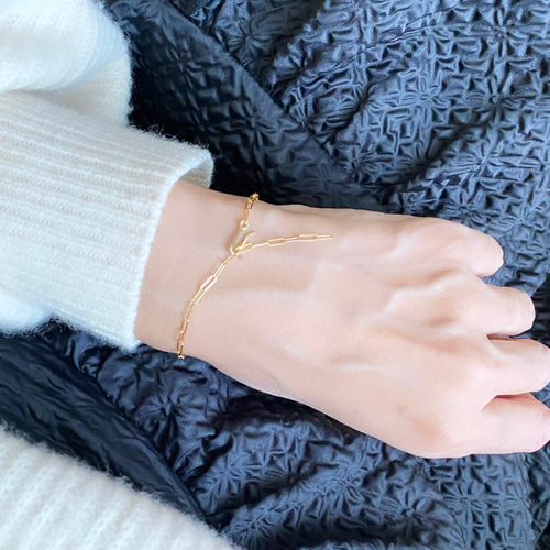 14kgf Taste お好きな位置で留められる チェーン ブレスレット